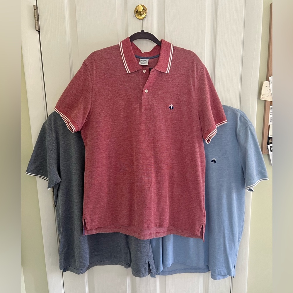3 Men’s Brooks Brothers short sleeve polos
